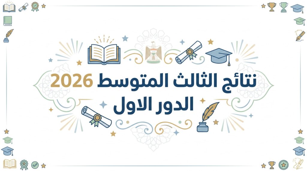 نتائج الثالث متوسط 2026 الدور الاول
